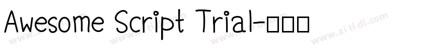 Awesome Script Trial字体转换